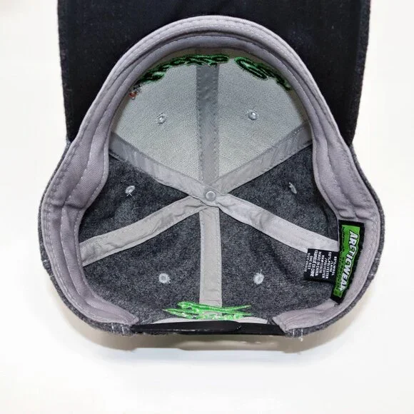 Arctic Cat Wool Hat Men's Baseball Cap Gray & Green - Picture 9 of 10